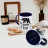 Mug con Color Interno, Borde y Asa – 11 oz - Imagen 3