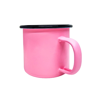 Mug de Peltre 12 oz - Esmaltado y Personalizable | Estilo Retro para Sublimación o Vinilo