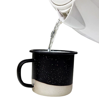 Mug de Peltre 12 oz – Esmaltado y Personalizable | Estilo Retro para Sublimación o Vinilo