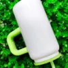 Termo Sublimable con Manija 750 ml – Cristal Opalizado Verde | Ideal para Personalizar - Imagen 4