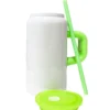 Termo Sublimable con Manija 750 ml – Cristal Opalizado Verde | Ideal para Personalizar - Imagen 2