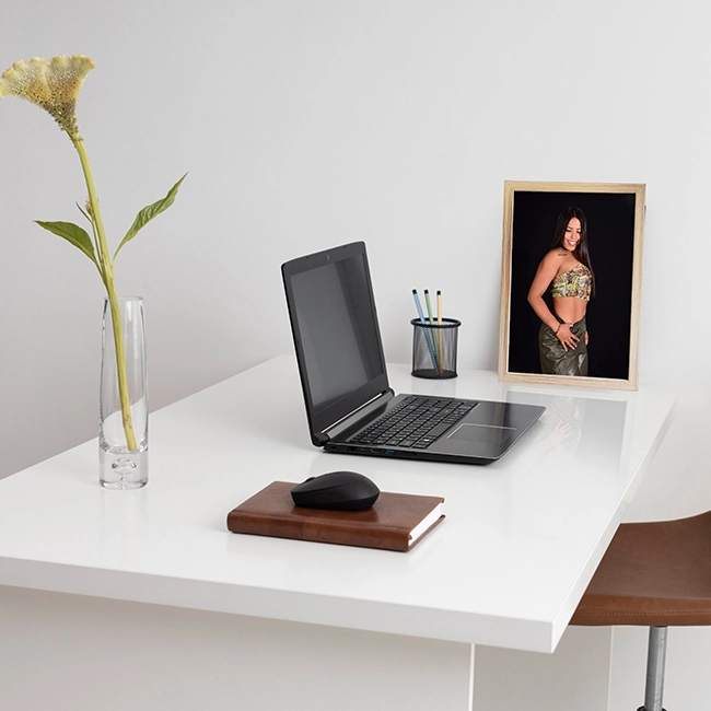 Portarretrato Madera Clara Natural