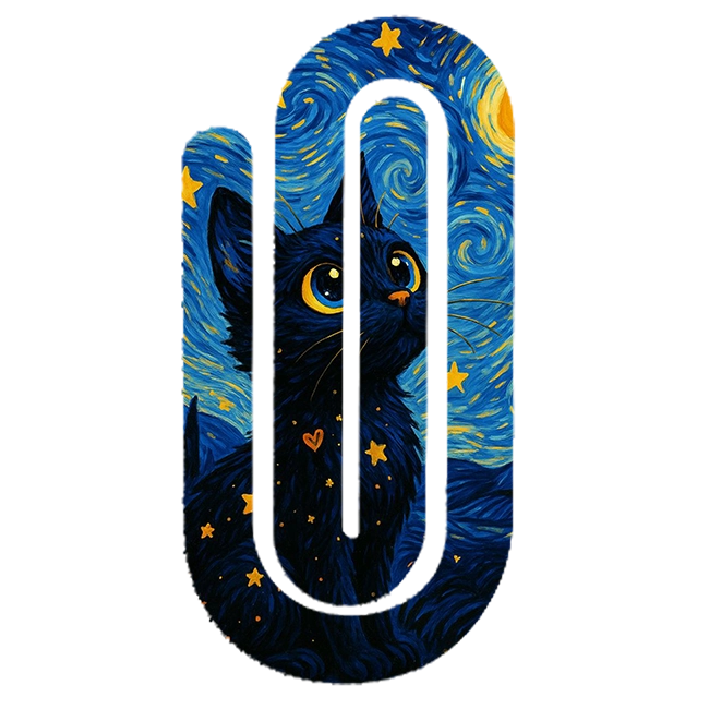 bookmark personalizado acrílico con diseño artístico sujetando páginas