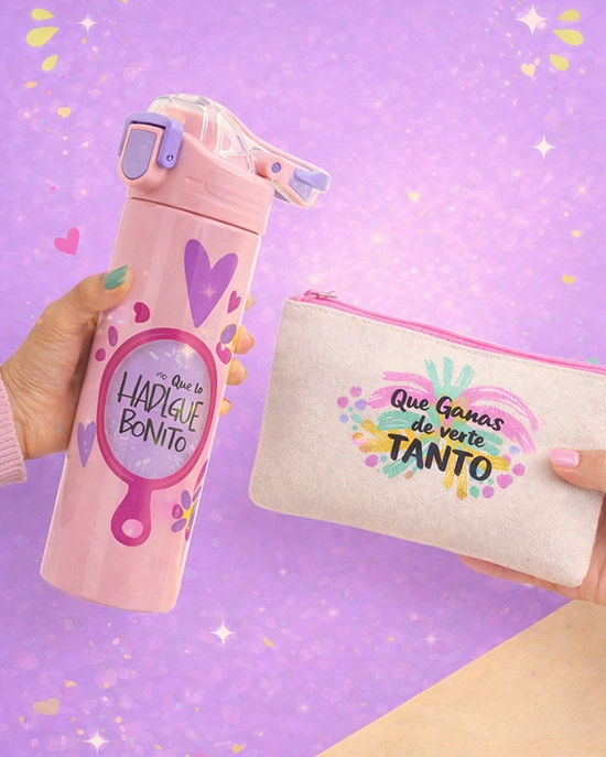 Combo personalizado termo y cartuchera